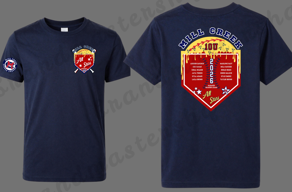 Mill Creek Softball 10U All Stars T-Shirt