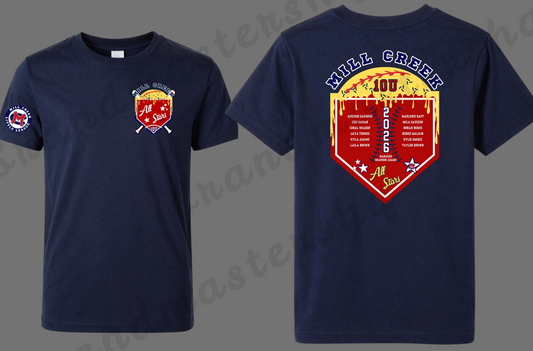Mill Creek Softball 10U All Stars T-Shirt