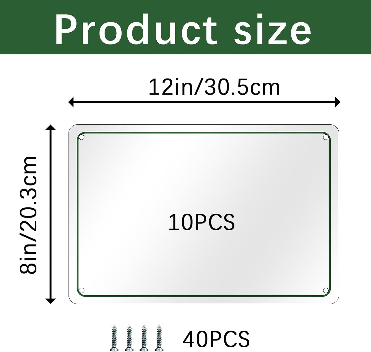 Custom Printed Wall Mount Metal Sign
